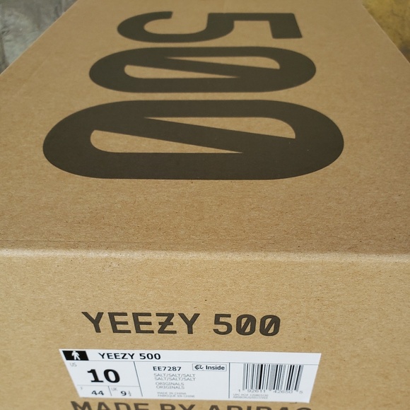 ***SOLD!!!***NWT Yeezy 500 Boost Salt Sz 10 - Picture 4 of 8